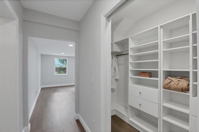 interior space featuring hardwood / wood-style floors