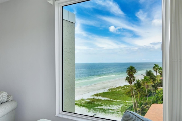 water view with a beach view