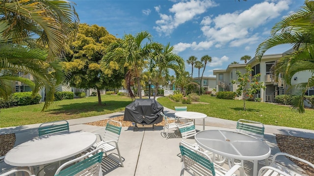 view of patio / terrace with area for grilling