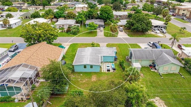 drone / aerial view featuring a residential view