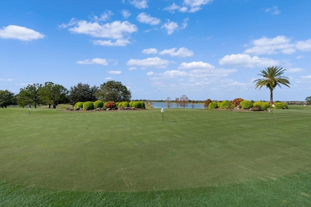 view of property's community featuring a water view