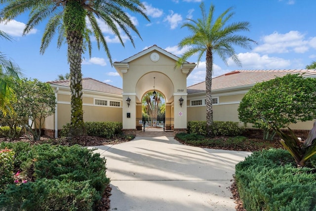 view of mediterranean / spanish house