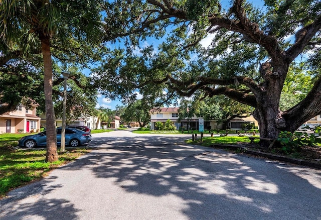 view of street featuring a residential view