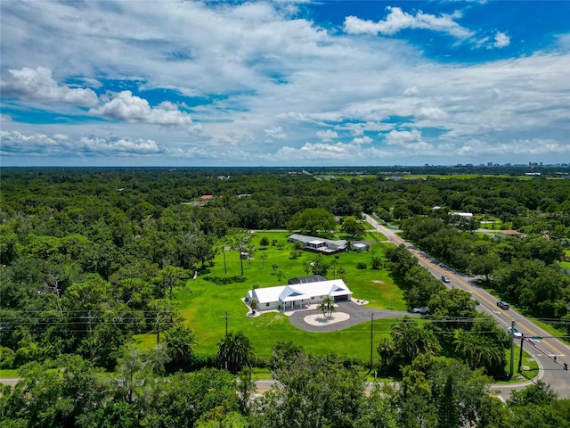 aerial view with a view of trees