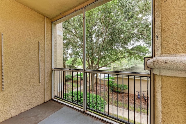 view of balcony