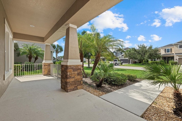 view of patio / terrace featuring covered porch