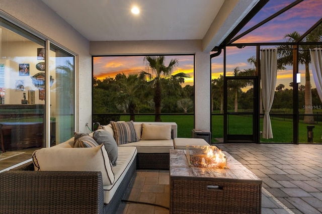 view of sunroom / solarium