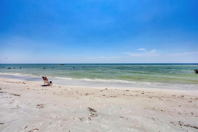 property view of water with a view of the beach