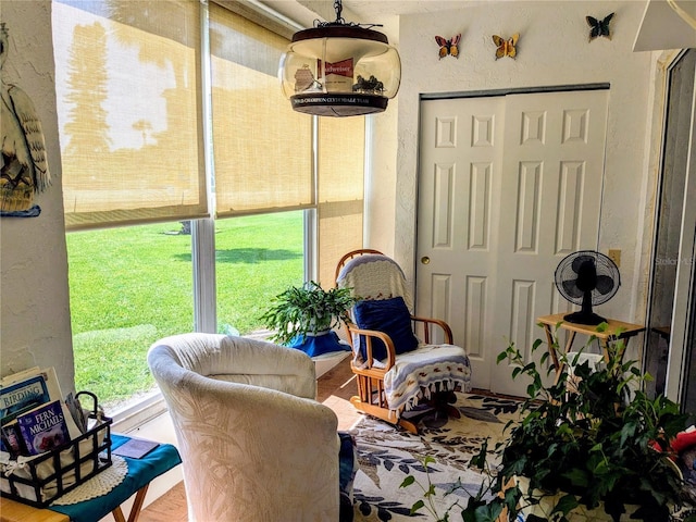 view of sunroom