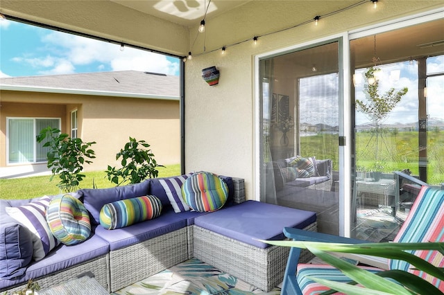 view of sunroom / solarium