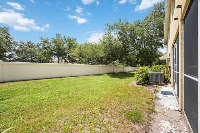 10959 Keys Gate Dr, Riverview, FL 33579 - view of yard with fence and central AC unit