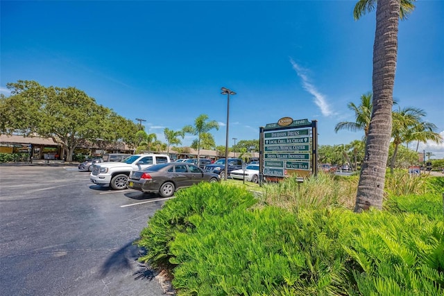 view of uncovered parking lot