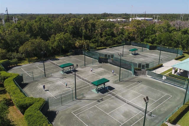 view of tennis court