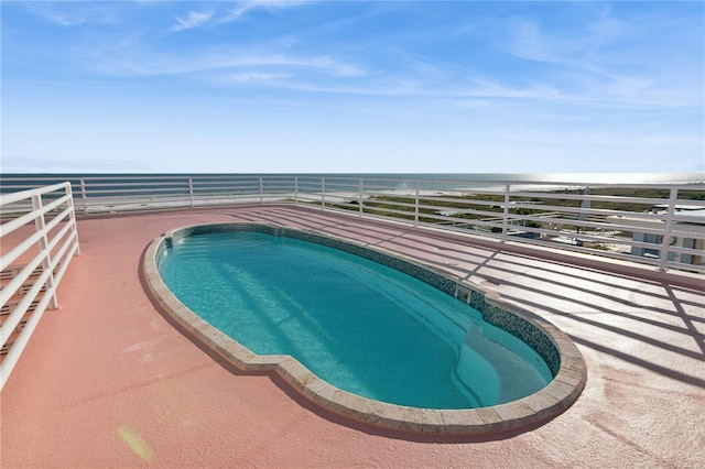 648 Beach Rd, Sarasota, FL 34242 - view of swimming pool with a water view