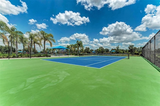 view of tennis court