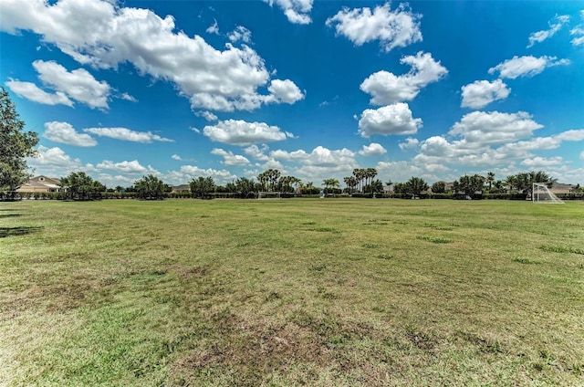 view of yard featuring a rural view