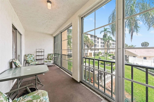 view of sunroom / solarium