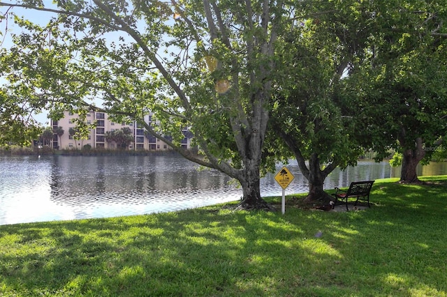 view of water feature