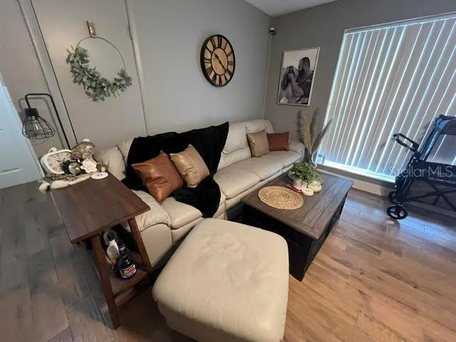 living room featuring wood finished floors