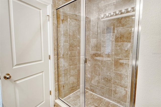 bathroom with walk in shower