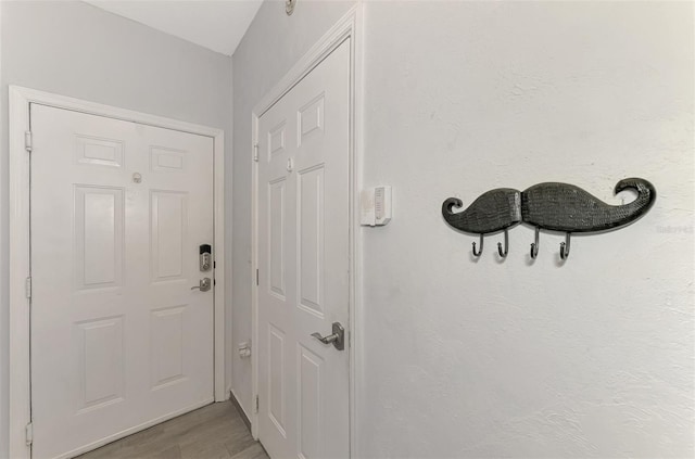 entryway featuring light wood-type flooring