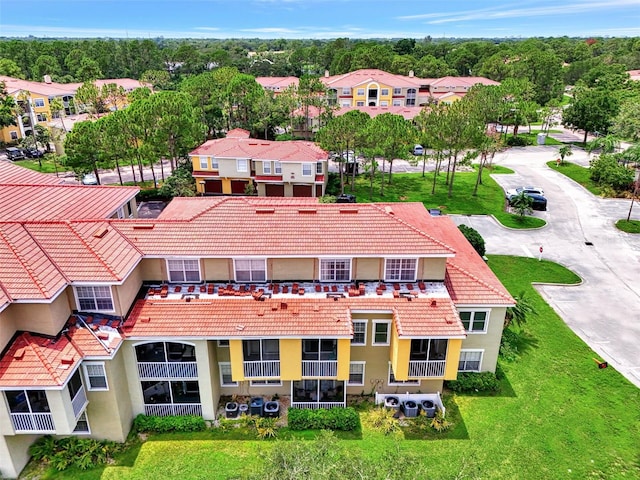 aerial view featuring a residential view