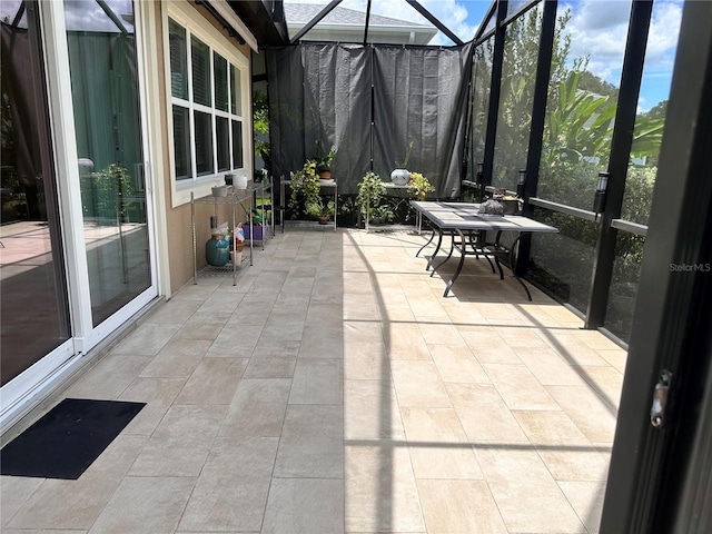 view of sunroom / solarium