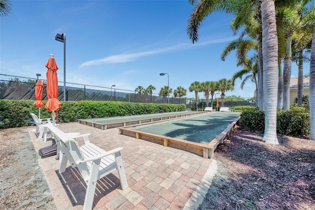 view of pool with fence