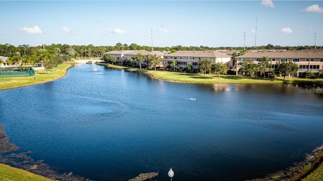 view of water feature featuring a residential view