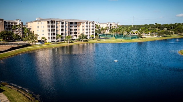 view of water feature