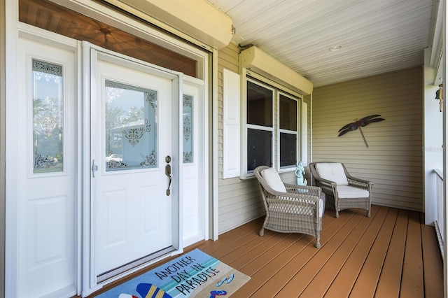 exterior space with covered porch