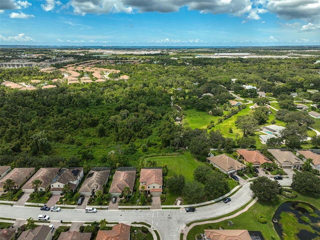 aerial view featuring a residential view