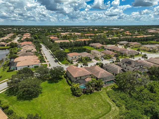 drone / aerial view featuring a residential view