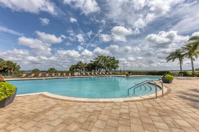 view of pool with a patio area