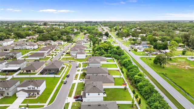 drone / aerial view with a residential view