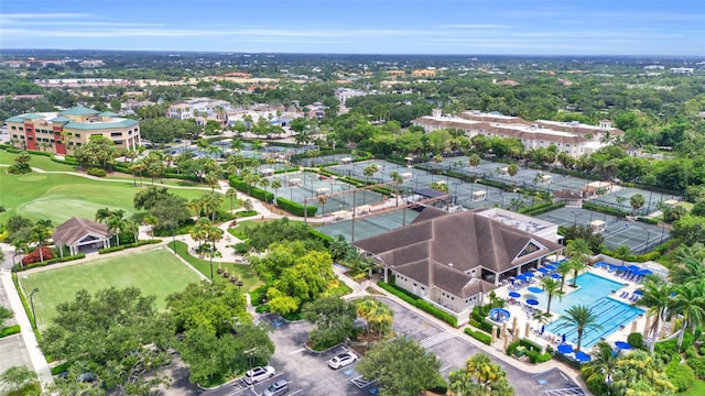 birds eye view of property