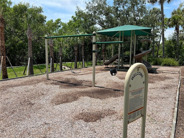 view of jungle gym