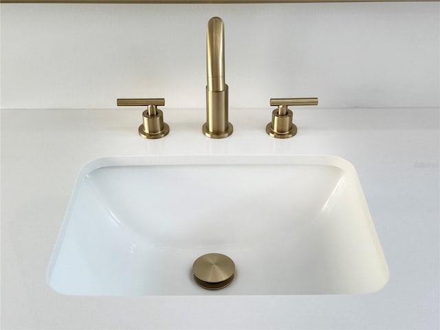 interior details featuring sink