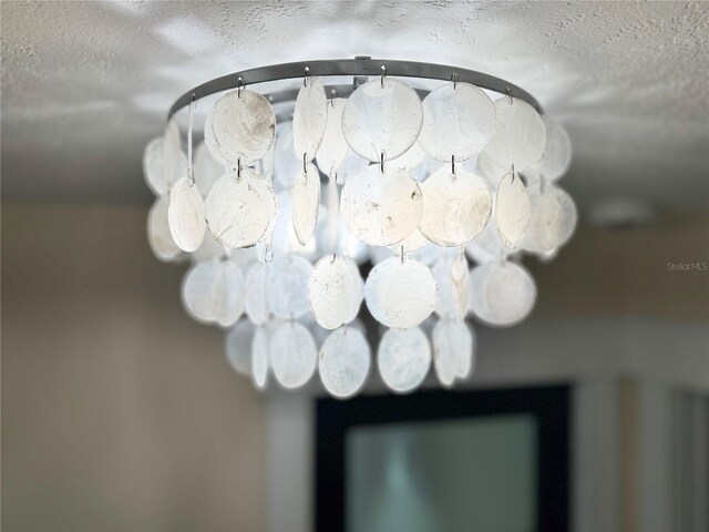 room details featuring a textured ceiling