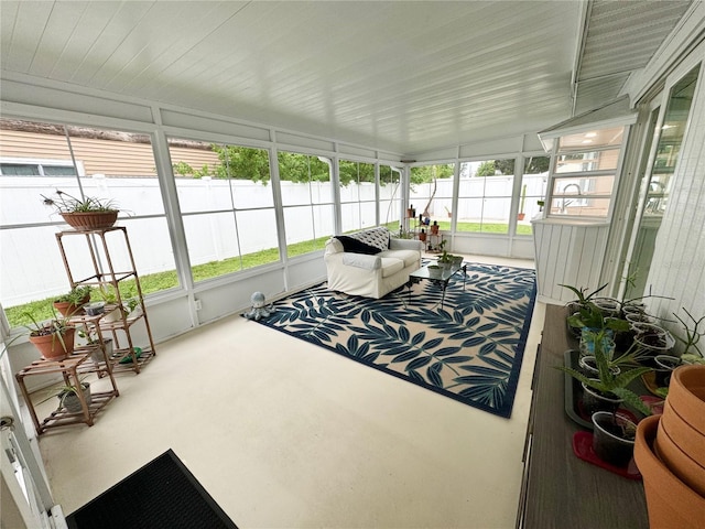 sunroom / solarium with plenty of natural light