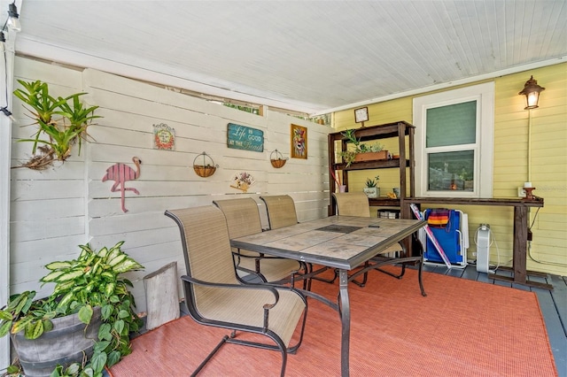 view of patio / terrace featuring a wooden deck