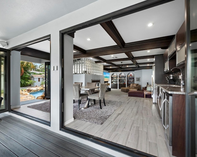 1400 Quail Dr, Sarasota, FL 34231 - deck with beverage cooler