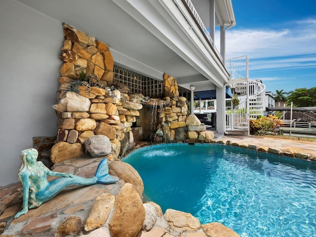 1400 Quail Dr, Sarasota, FL 34231 - outdoor pool featuring stairway