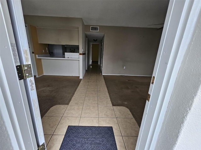 interior space with light colored carpet