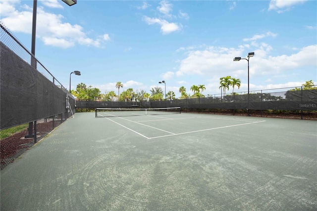 view of tennis court