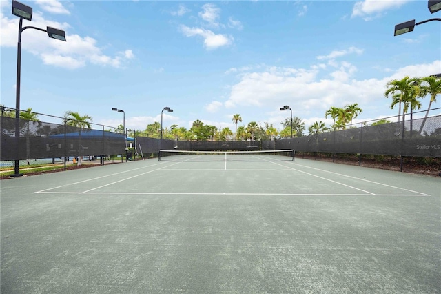 view of tennis court