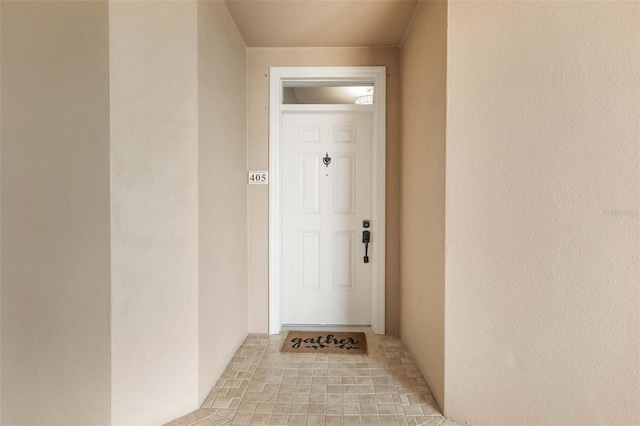 view of exterior entry