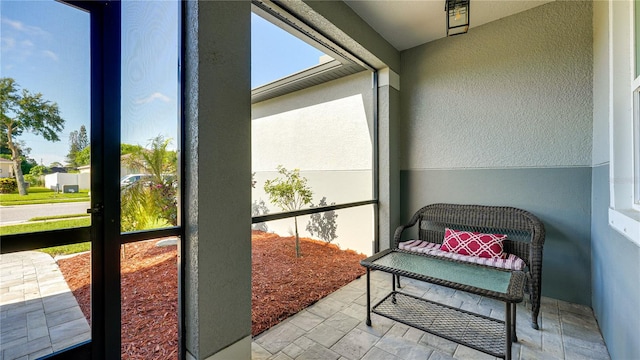 view of sunroom