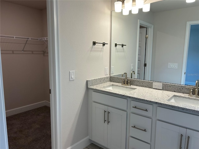 bathroom featuring vanity