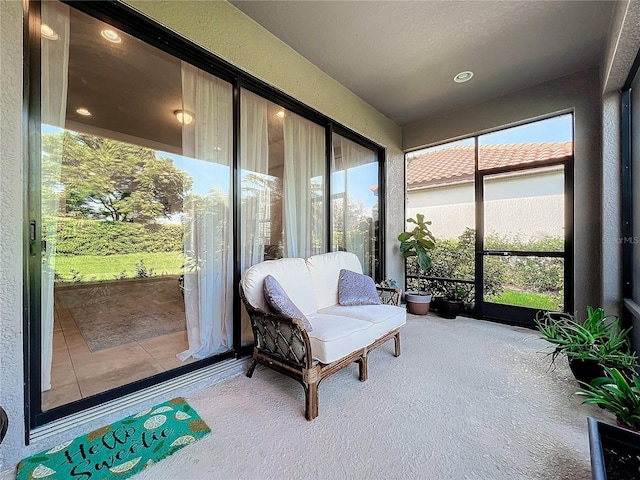 view of sunroom / solarium